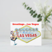 Groeten uit Las Vegas Briefkaart (Staand voorkant)