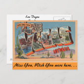 Groeten uit Las Vegas Briefkaart (Voorkant / Achterkant)