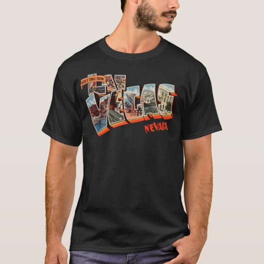 Groeten uit Las Vegas Nevada 1 T-shirt (Voorkant)
