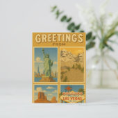 Groeten uit Las Vegas Nevada Briefkaart (Staand voorkant)