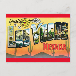Groeten uit Las Vegas Nevada Travel Briefkaart