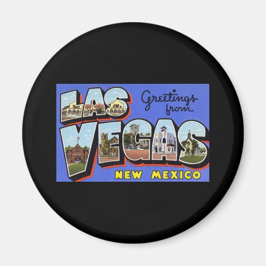 Groeten uit Las Vegas New Mexico Magneet (Voorkant)
