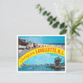 Groeten uit Lavallette, New Jersey Travel Briefkaart (Staand voorkant)