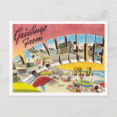 Groeten uit Lavallette, New Jersey Travel Briefkaart (Voorkant)