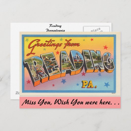 Groeten uit lezing briefkaart (Voorkant / Achterkant)