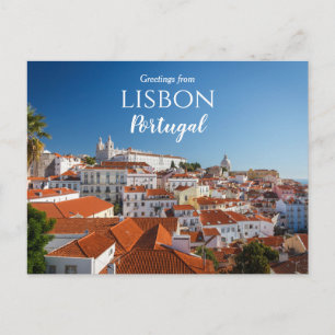 Groeten uit Lissabon Portugal Ansichtkaart Briefkaart