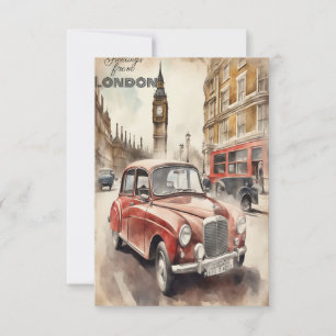 Groeten uit Londen Bedankkaart