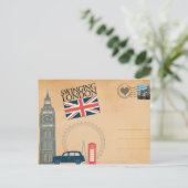 Groeten uit Londen, Briefkaart van het Verenigd Ko (Staand voorkant)