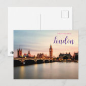 Groeten uit Londen Engeland Briefkaart Big Ben (Voorkant / Achterkant)