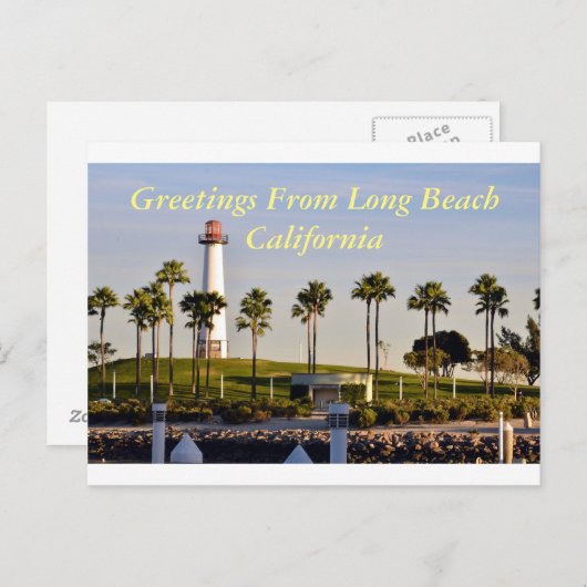 Groeten uit Long Beach California Briefkaart (Voorkant / Achterkant)