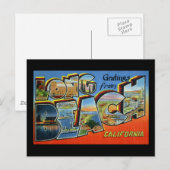 Groeten uit Long Beach California Briefkaart (Voorkant / Achterkant)