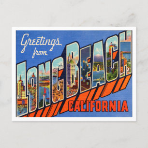Groeten uit Long Beach, California Travel Briefkaart