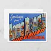 Groeten uit Long Beach, California Travel Briefkaart (Voorkant / Achterkant)