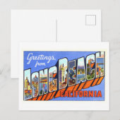  Groeten uit Long Beach, Californië, Briefkaart (Voorkant / Achterkant)