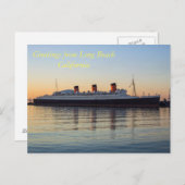 Groeten uit Long Beach Californië Briefkaart (Voorkant / Achterkant)