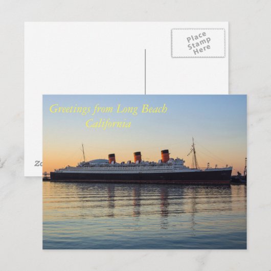 Groeten uit Long Beach Californië Briefkaart (Voorkant / Achterkant)