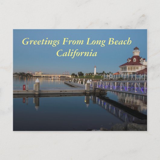 Groeten uit Long Beach Californië Briefkaart (Voorkant)