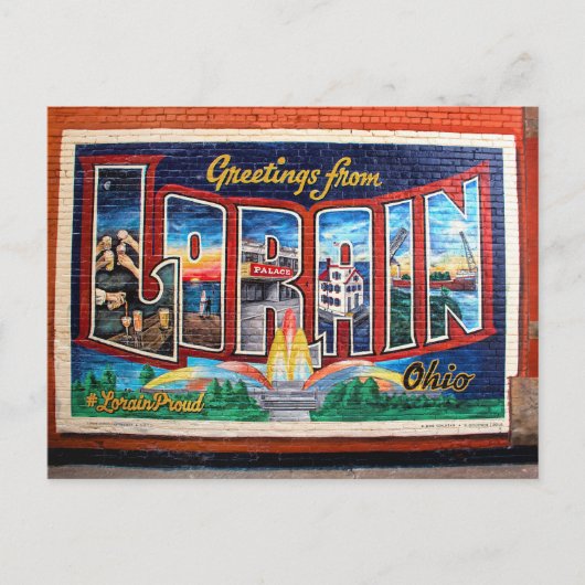 Groeten uit Lorain, Ohio Briefkaart (Voorkant)