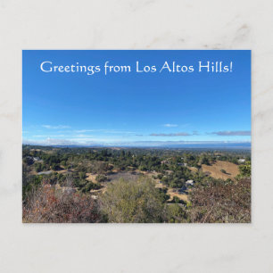 Groeten uit Los Altos Hills. Briefkaart