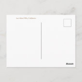 Groeten uit Los Altos Hills. Briefkaart (Achterkant)