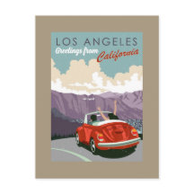 Groeten uit Los Angeles California Briefkaart