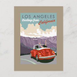 Groeten uit Los Angeles California Briefkaart