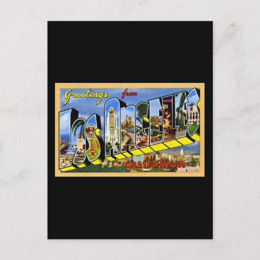 Groeten uit Los Angeles California Briefkaart (Voorkant)