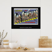 Groeten uit Los Angeles California Poster (Keuken)
