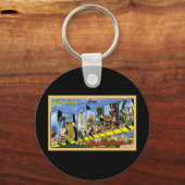 Groeten uit Los Angeles California Sleutelhanger (Voorkant)