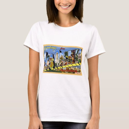 Groeten uit Los Angeles California T-shirt (Voorkant)