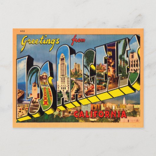 Groeten uit Los Angeles, Californië Briefkaart (Voorkant)