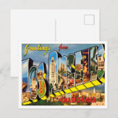 Groeten uit Los Angeles, Californië Travel Briefkaart (Voorkant / Achterkant)