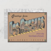 Groeten uit Los Angeles, Vintage Briefkaart (Voorkant / Achterkant)
