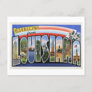  groeten uit Louisiana Briefkaart