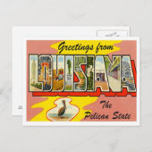 Groeten uit Louisiana Briefkaart (Voorkant / Achterkant)