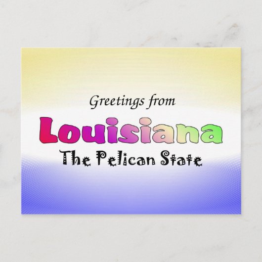 Groeten uit Louisiana Briefkaart (Voorkant)