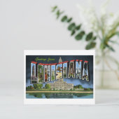 groeten uit Louisiana Briefkaart (Staand voorkant)