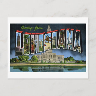  groeten uit Louisiana Briefkaart