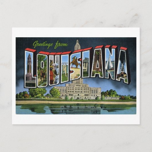 groeten uit Louisiana Briefkaart (Voorkant)