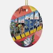 Groeten uit Louisiana Keramisch Ornament (Rechts)