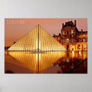 Groeten uit Louvre Poster