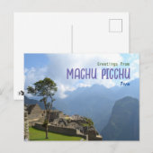 Groeten uit Machu Picchu Peru Briefkaart (Voorkant / Achterkant)