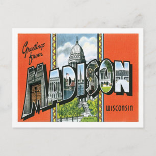 Groeten uit Madison Wisconsin US City Briefkaart