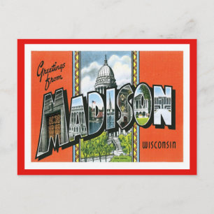 Groeten uit Madison Wisconsin US City Briefkaart