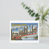  "Groeten uit Maine" Briefkaart (Staand voorkant)