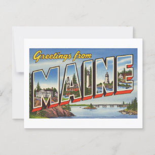  "Groeten uit Maine" Briefkaart