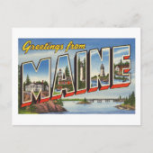  "Groeten uit Maine" Briefkaart (Voorkant)