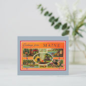 groeten uit Maine Briefkaart (Staand voorkant)