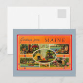 groeten uit Maine Briefkaart (Voorkant / Achterkant)