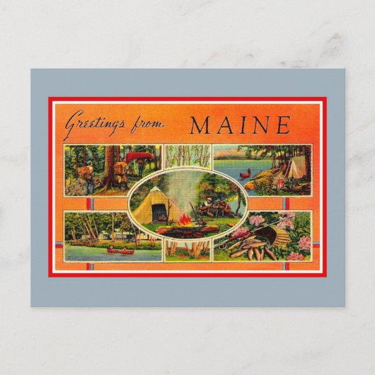 groeten uit Maine Briefkaart (Voorkant)